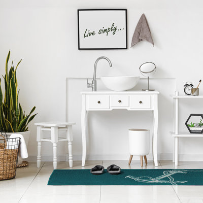 Tapis bleu sarcelle Nautical Nights