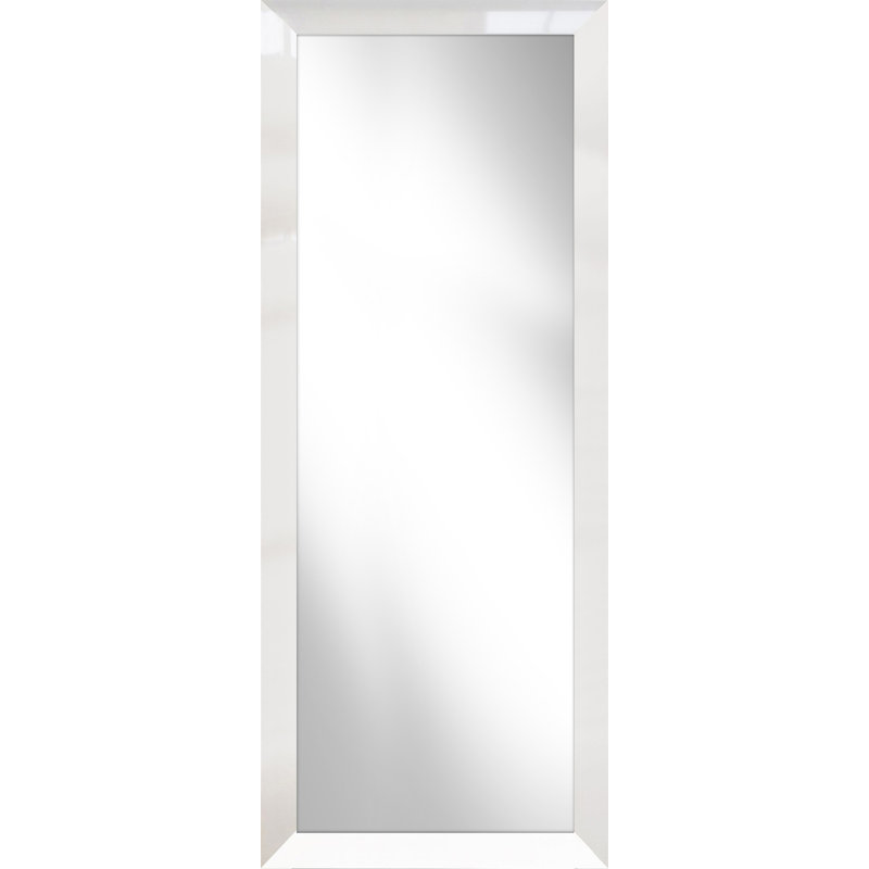Faynett Flat Mirror, 185 cm H x 75 cm W, White