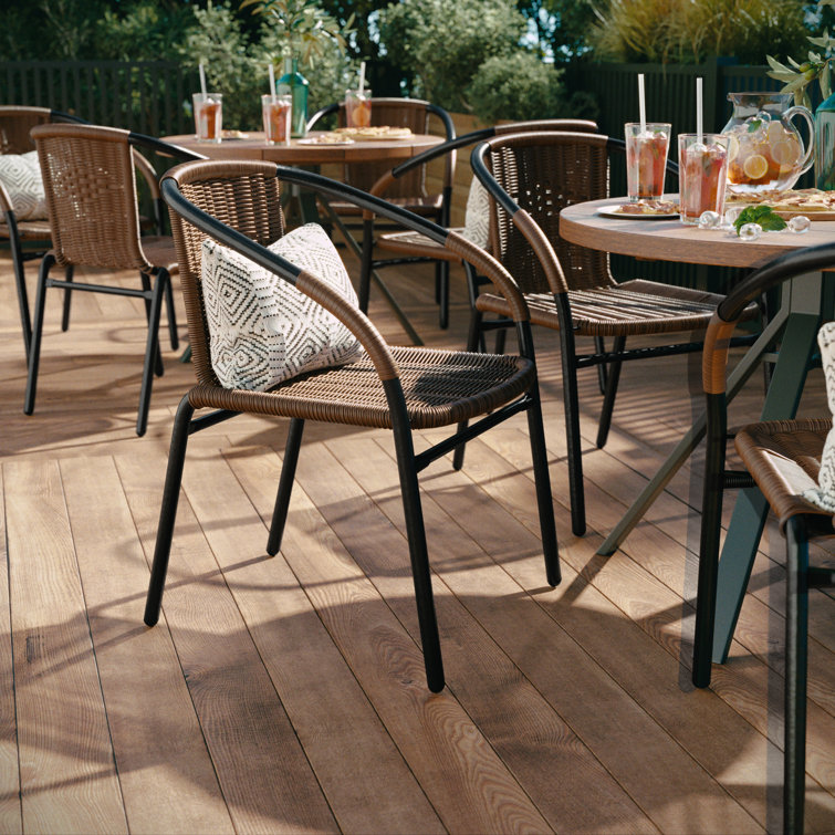 Arthor Rattan Indoor-Outdoor Restaurant Stack Chair