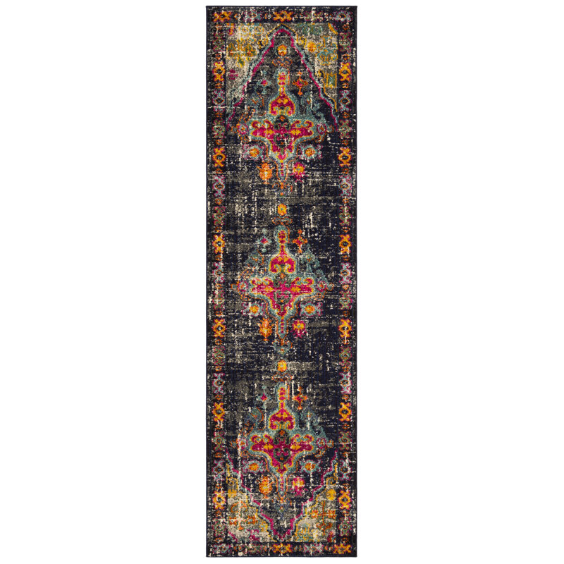 Tapis performance oriental Donnalynn, Tapis de couloir 2 pi 2 po x 8 pi