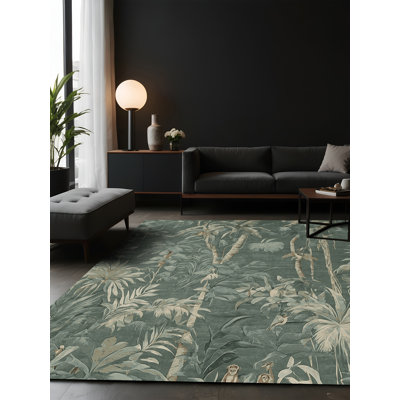 Tapis gris soyeux et moelleux