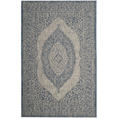 Auburn Light Grey/Blue Indoor/Outdoor Rug