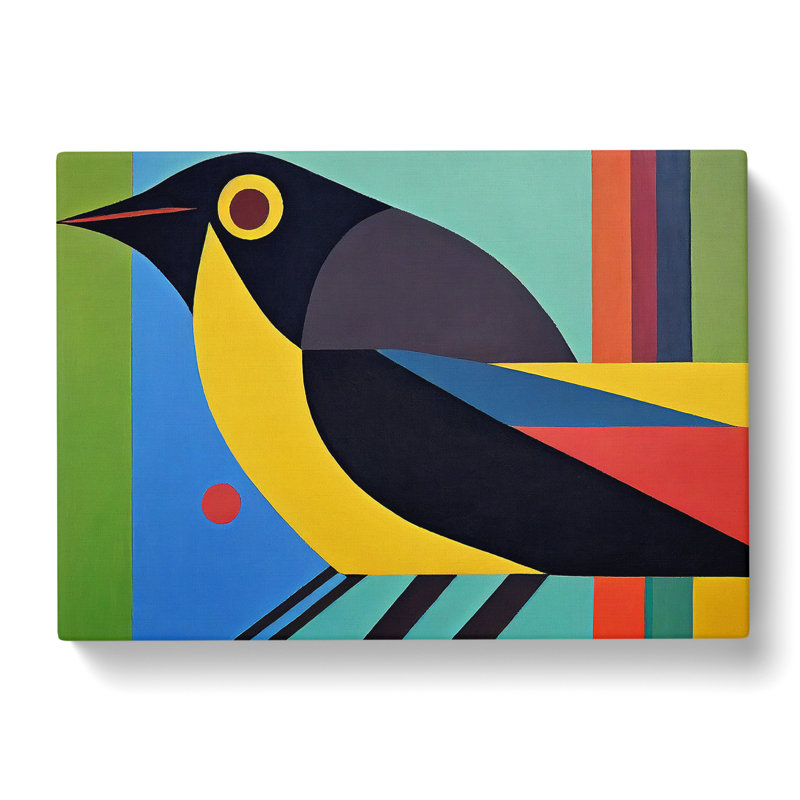 Eye Catching Bird - Wrapped Canvas, 40cm H x 60cm W x 3cm D