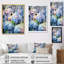 Impression sur toile encadrée «Campilis Blue Hydrangea Dreamy Garden - Hydrangea»-1512169646-1506692936