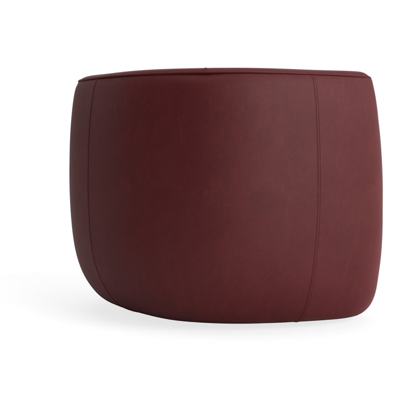 MTO - Council Swivel Lounge Chair, Oxblood Leather