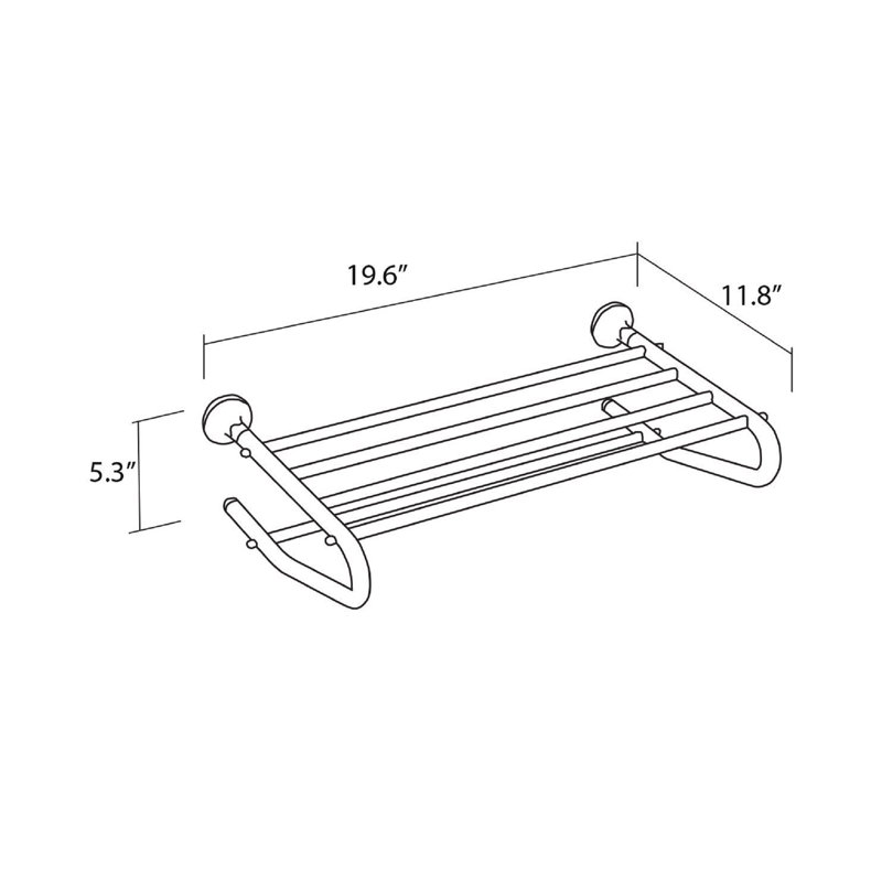1 Wall Towel Rack