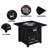 32 - Inch Square Propane Gas Fire Pit Table With 50,000 Auto Ignition, Waterproof Cover, Easy To Clean Surface, Suitable For Terrace Socializing Ignition Table, Square, , Textured Surface Finish,