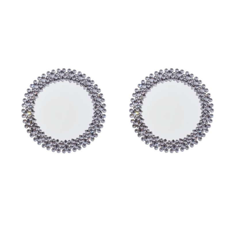 Ensemble de 2 miroirs d'appoint muraux 17,7 po
