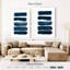 Avery coups de pinceau aquarelle bleu marine-108231792