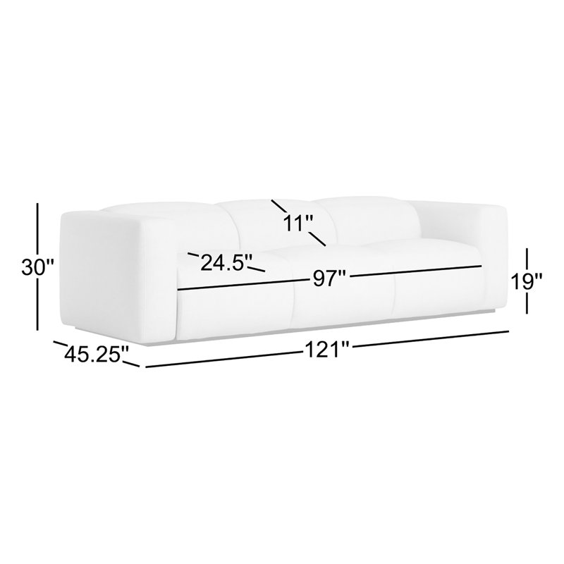 Radley 124" Leather Power Reclining Sofa, Antigo Natural Polyester Blend