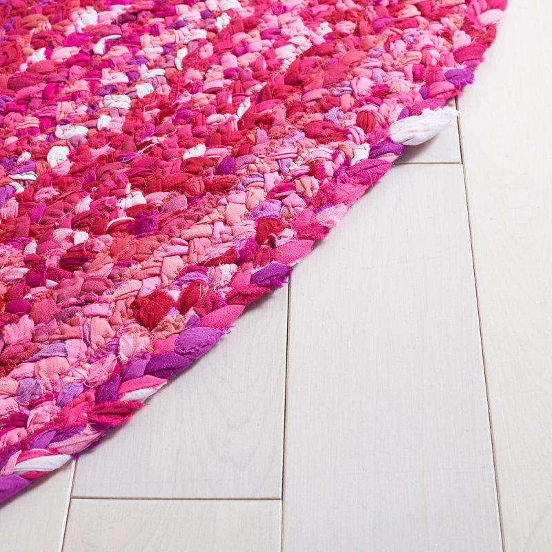 Cotton Hand Woven Area Rug, Oval 122 x 183 cm
