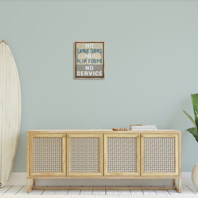 "Summer No Service Sign Floater Frame" par Graffitee Studios sur toile