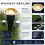 Matte Black Solar Powered Pathway Light Kit