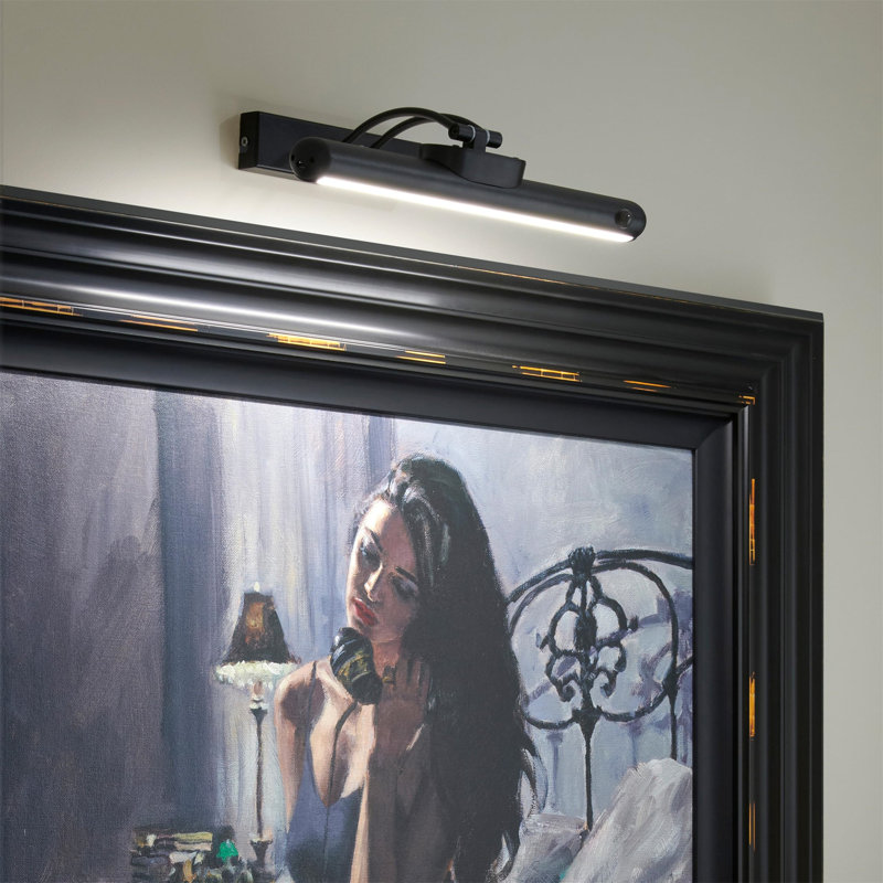 LED Wall Mount Picture Light, Matte Black
