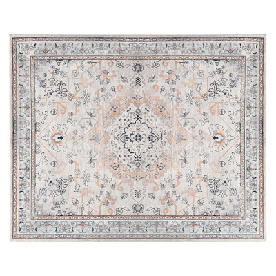 Area Rug, Machine Washable, with Non-Slip TPR Rubber Backing