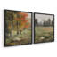 «Vintage Landscape XLVII», impression giclée sur cadre - ensemble de 2-856912485-856912484