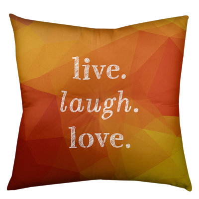 Live Laugh Love Throw Pillow
