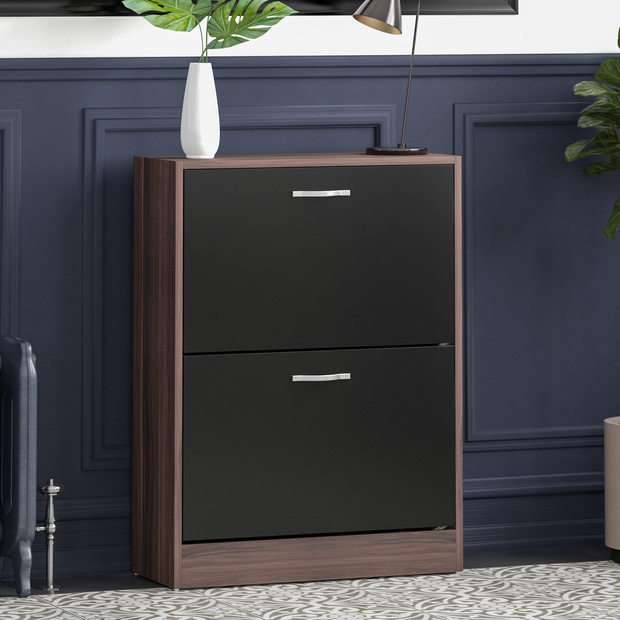 Wayfair Basics Vida 8 Pair Flip Down Shoe Storage Cabinet