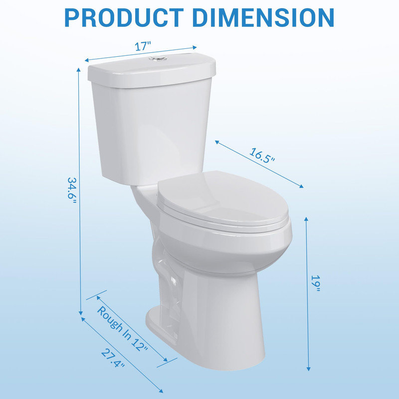 Certifié et prêt à installer - certifié CUPC et conforme à l'ADA, avec un raccord standard de 12 po et toute la quincaillerie incluse pour une installation simple.