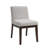 Gray Linen Side Chair,Set Of 2