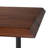 Lowell / Watkins 7-Piece Modern Industrial Dining Set with Solid Mango Wood Table and 6 Upholstered Chairs-836567908