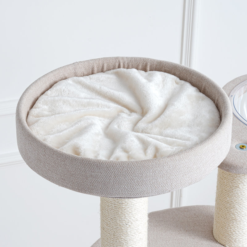 Modern 65''H Extra Large Multi-Function Cat Tree for Big Cats&MaineCoon