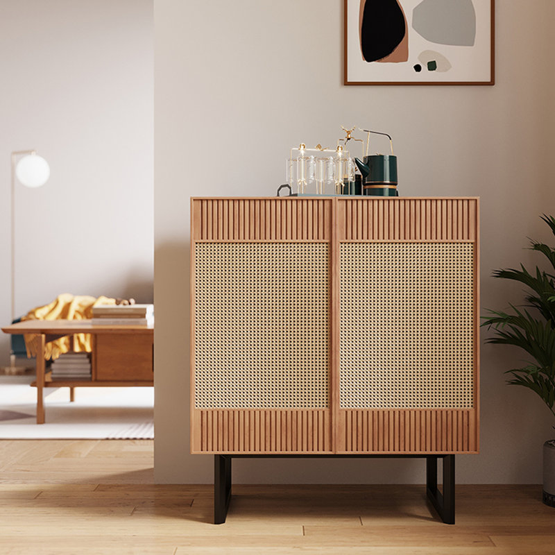 Armoire de rangement en bois massif 8 paires Vine