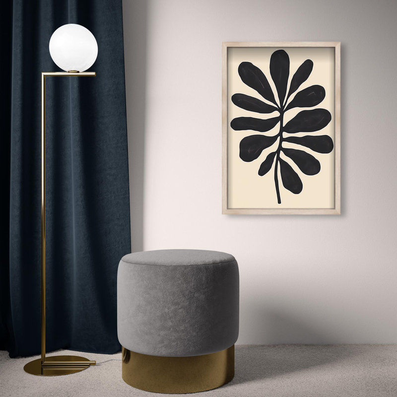 Oliver Gal Under Dark Skies I Abstract - Luxury Shadowbox Framed Wall Art, 26" H x 18" W, Cream
