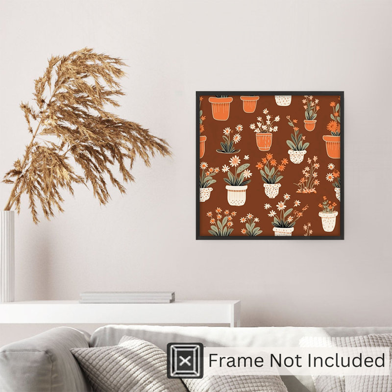 «Botanical Fall Botanical Plants I Cottage», reproduction d'art non encadrée