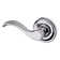 5455V Wave Single Dummy Door Lever with 5048 Rose