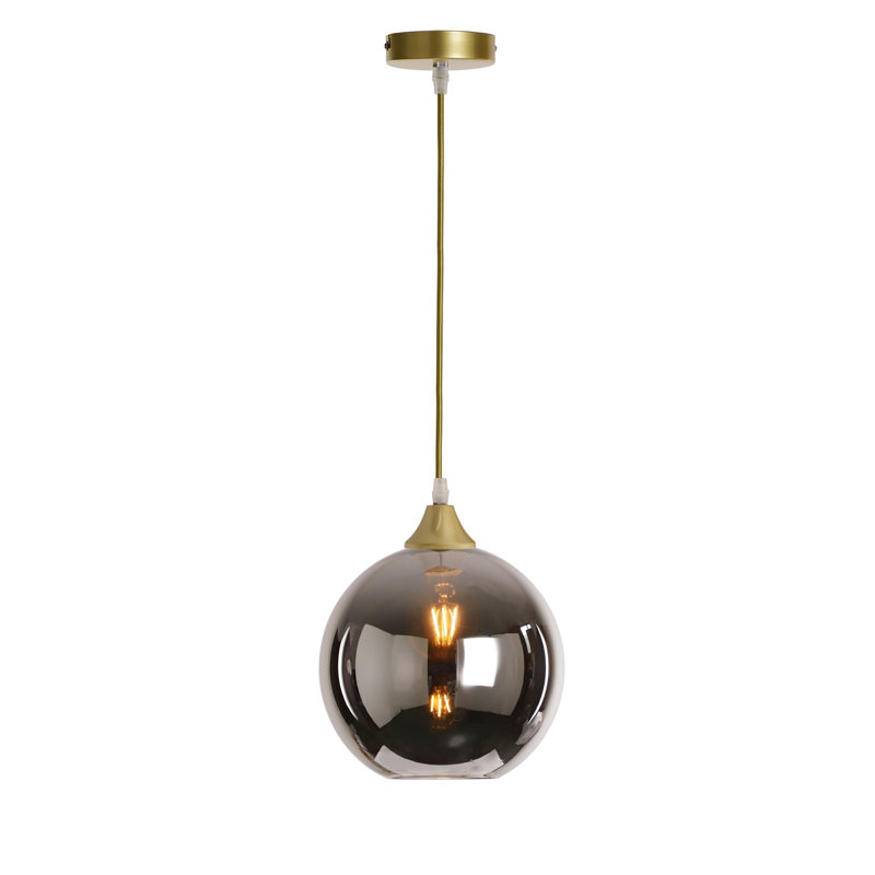 Aeva-Louise 1 - Light Globe Pendant, Silver, Gold