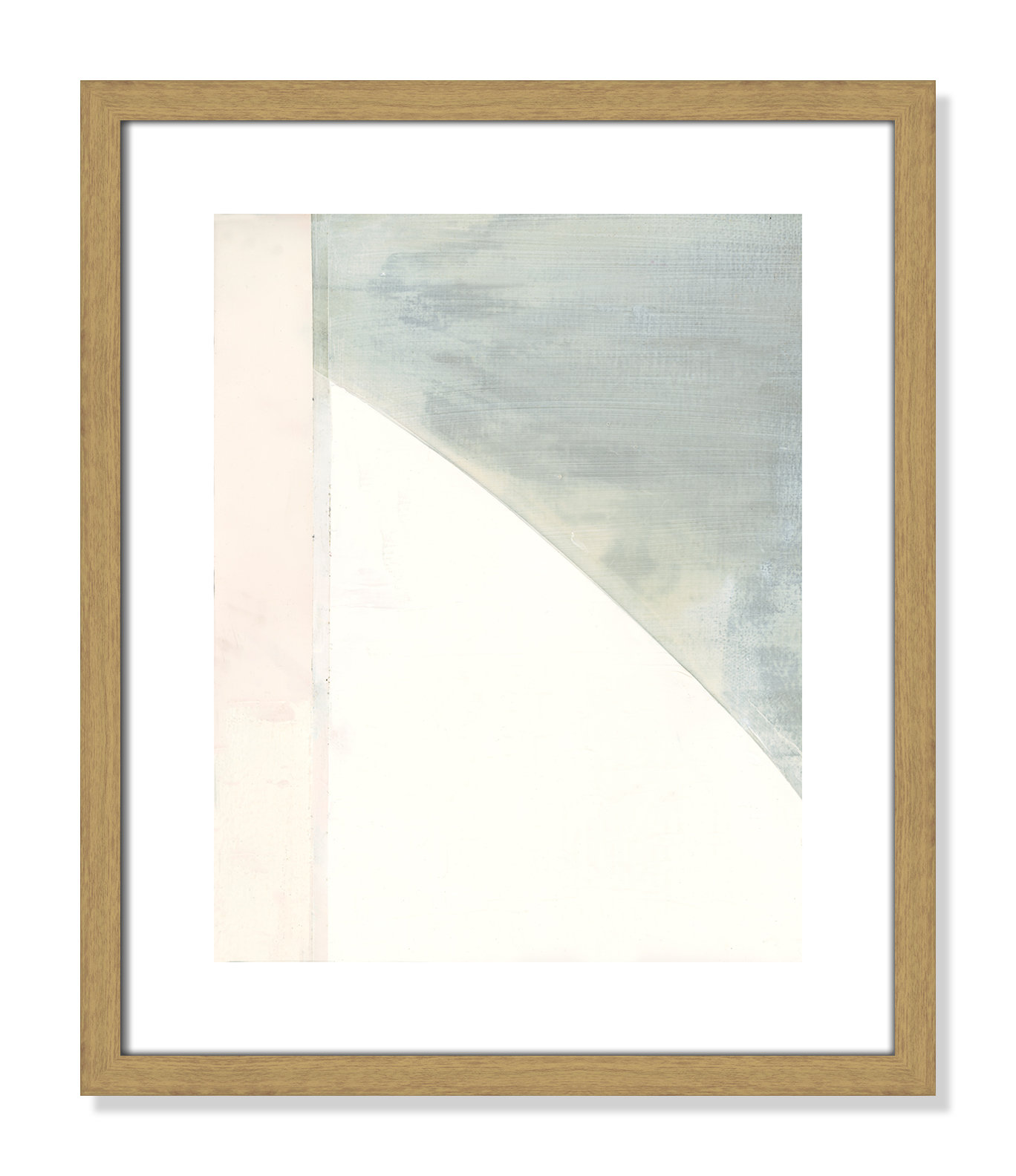 Alexandria "In Neutral I" Painting by Cartissi, 19" H x 16" W x 0.75" D, Beige Wood Framed Paper