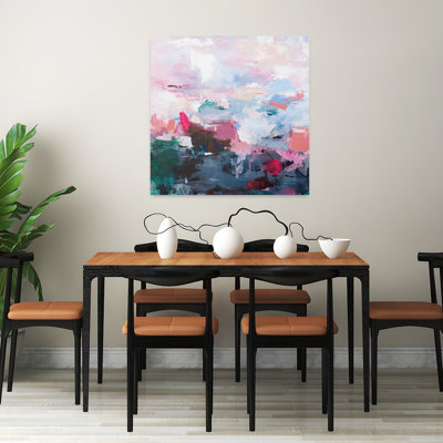 Contemporain illimité avec art abstrait bleu