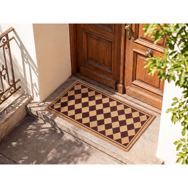 CARDONA Non-Slip Geometric Doormat