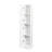 Elegant White Freestanding Storage Cabinet With Three Shelves For Home Charming