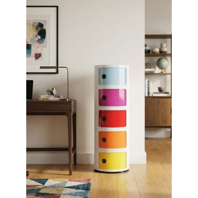 Carly Round Plastic Storage