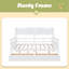 Lit de jour double, support en lattes de bois, avec tablette de chevet et deux tiroirs-767333586-767333588