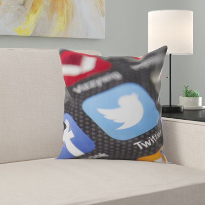 Twitter Throw Pillow