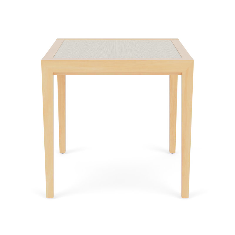 Brooklyn Earthen Twill End Table, White Twill, Natural