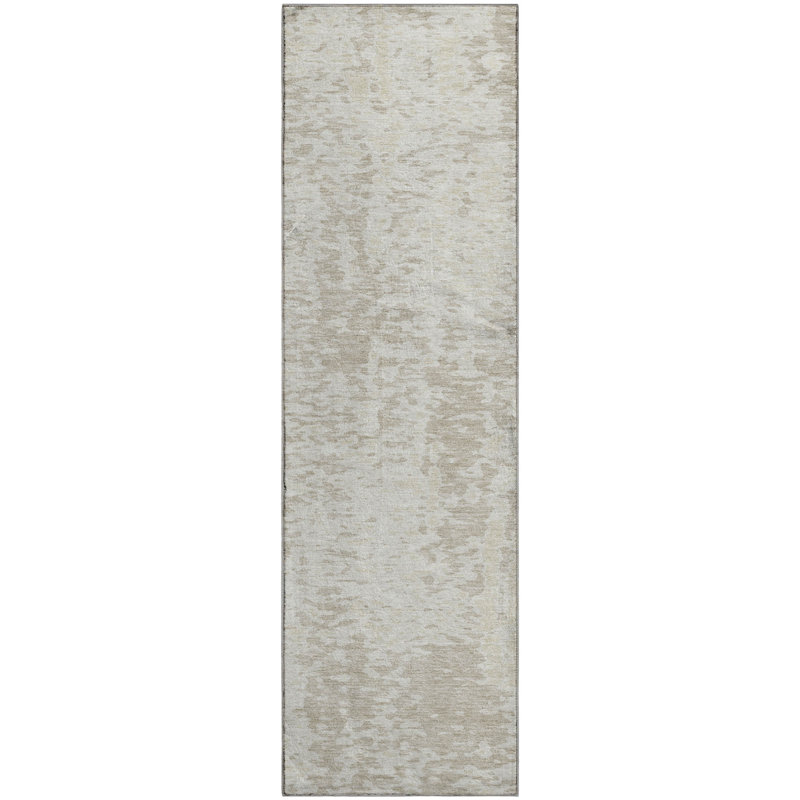 Premium Machine Washable Prisco Ivory Rug, Runner 2'3" x 7'6"