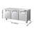 Commercial Freezer Prep Table Stainless Steel 72 inch Triple Door