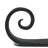 Hand Forged Scroll Shutter Holdback, Pair