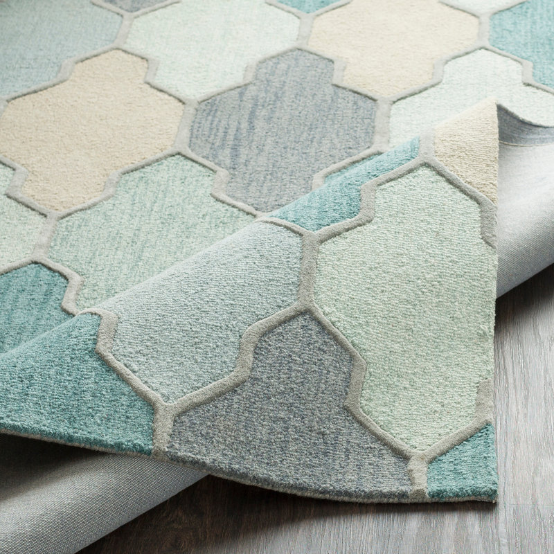 Paul Wool Geometric Indoor Rug, Round 3'6"