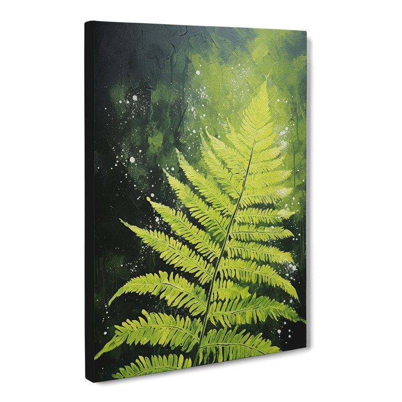 Fern Leaf Action - Wrapped Canvas, 60cm H x 40cm W x 3cm D