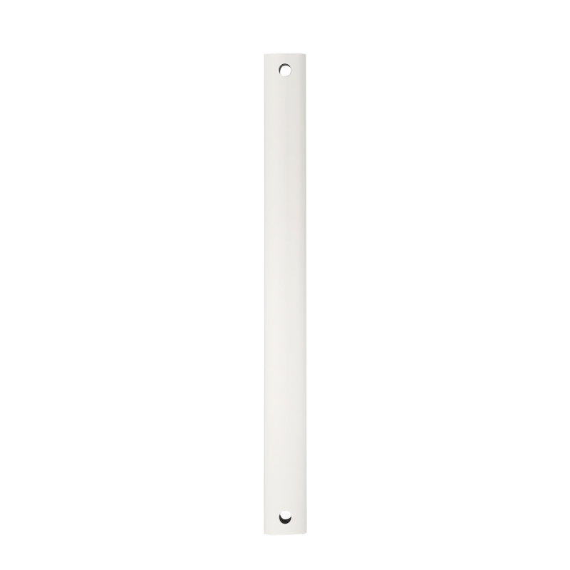 Tige en acier Fandelier, H 12 po x l 1 po x P 1 po, Blanc