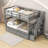 Gorizia Twin Over Twin Bunk Bed with Built-In Stairs-1801223508