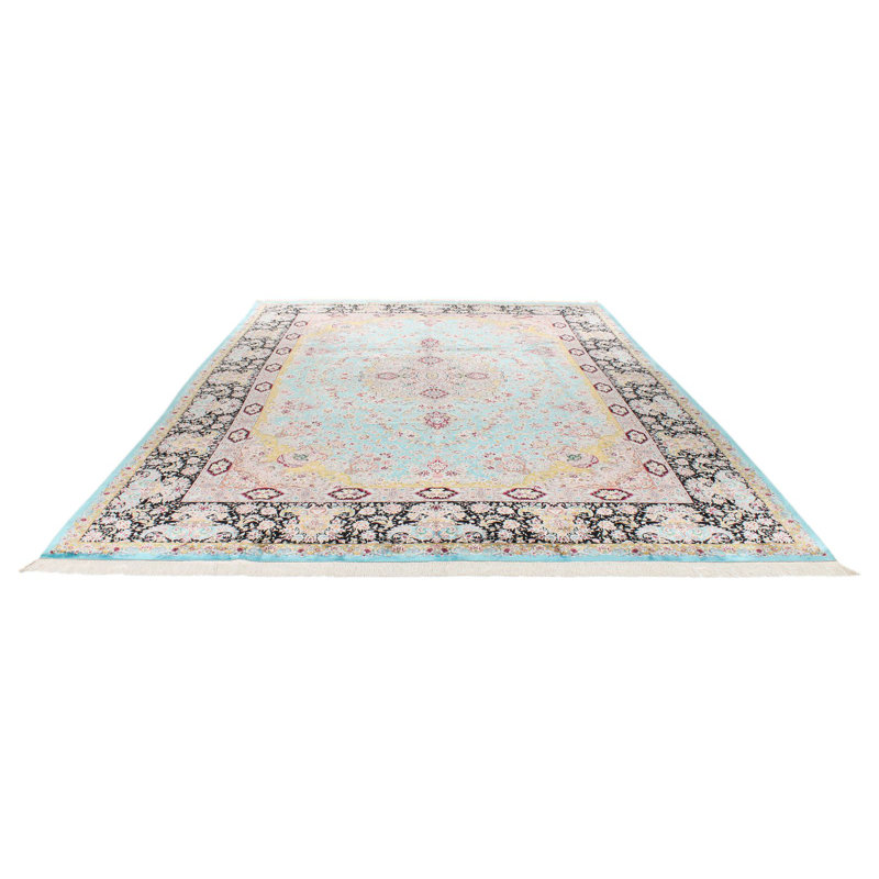 Tapis turc bleu et noir 10 x 13