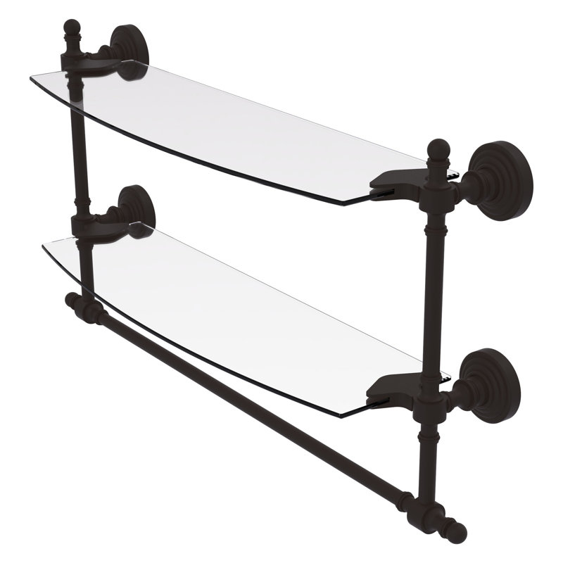 Retro Wave 2 Piece Tiered Shelf, Oil Rubbed Bronze