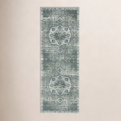 Corsica Green Mist Oriental Outdoor Rug