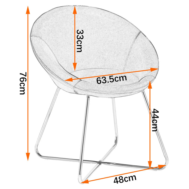 Azzouz 76cm H Metal Side Chair, Pink